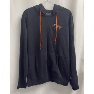 Cincinnati Bengals Hoodie Sweatshirt Mens Medium Black Pullover NFL Nike
